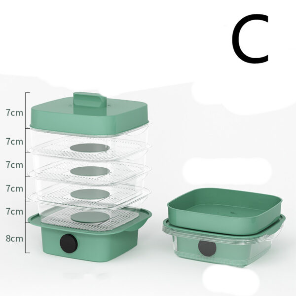 Multi-layer Dish Cover Heat Preservation Kitchen Cover Dining Table Leftover Storage Box Transparent Stack Cooking Hood Steamer - Image 6