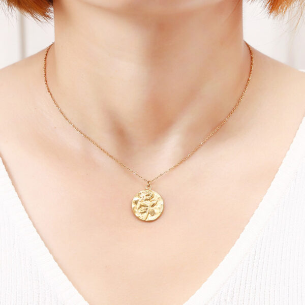Metal Stainless Steel Necklace 18K Gold Waterproof Colorfast - Image 8