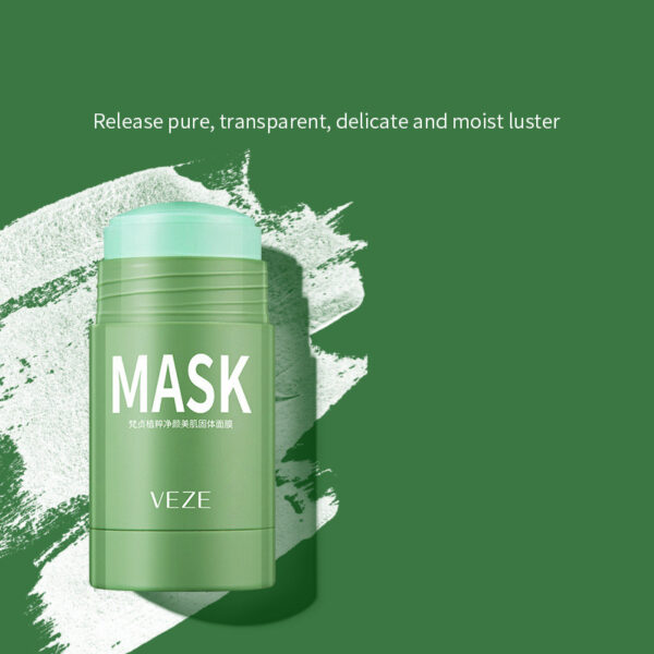 Solid Cleansing Mask Oil Control Shrink Pores To Blackheads Cleansing Green Tea Solid Mask Mud Eggplant Mud Mask - Image 6
