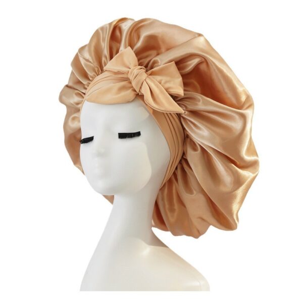 New Silk Bonnet For Sleeping Women Satin Bonnet Hair Bonnet Night Sleep Cap Scarf Wrap For Curly Hair With Tie Band For Curly Hair - Image 9