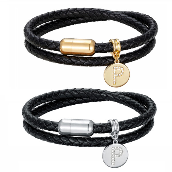 Simple And Stylish Stainless Steel Leather Rope Jewelry - Image 4