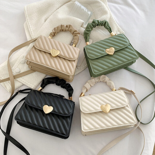 Women Handbags Fashion Chain Shoulder Bags With Love Metal Design - Image 8