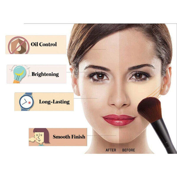 Face Foundation Powder Oil Control Contour Full CoverBanana Powder Translucent Mineral Makeup Base Matte Foundation Make Up - Image 7