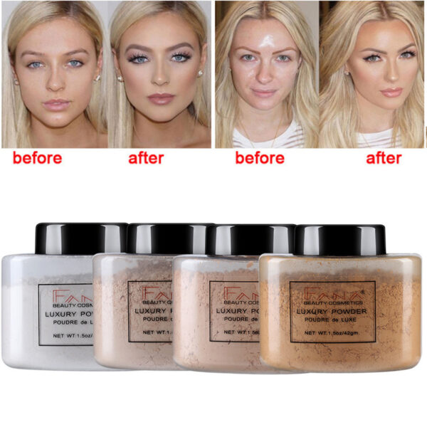 Face Foundation Powder Oil Control Contour Full CoverBanana Powder Translucent Mineral Makeup Base Matte Foundation Make Up - Image 3