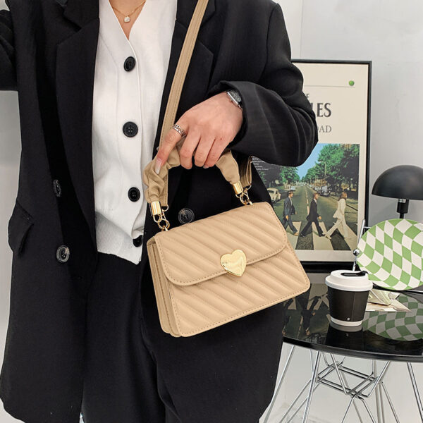 Women Handbags Fashion Chain Shoulder Bags With Love Metal Design - Image 5