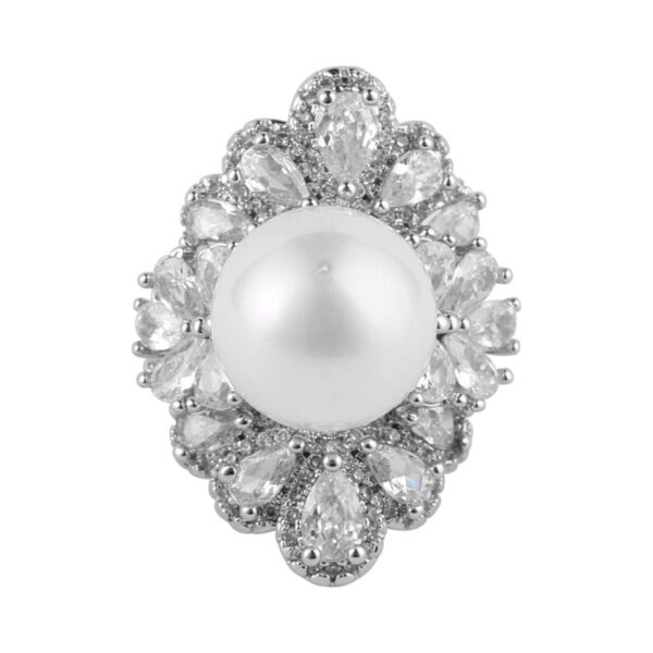 Women's European And American Luxury Pearl Ring - Image 3