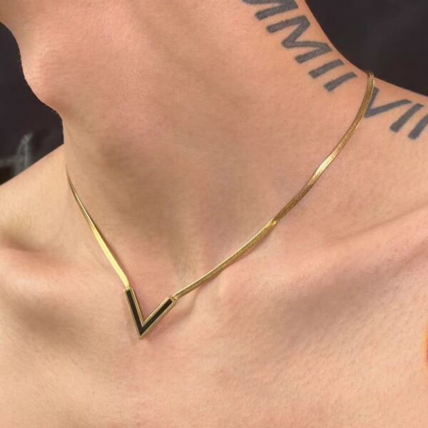Necklace,stainless Steel,with V Shape ,Only Self-pickup Is Supported, And The Displayed Prices Are All Self-pickup Prices - Image 4