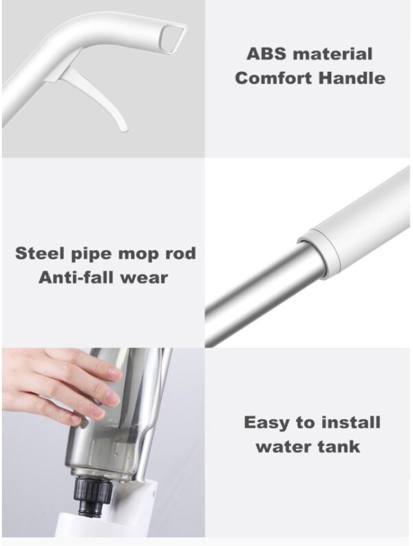 Origine Xiaomi Deerma Pulvererisation D''eau Balayeuse Mijia Nettoyant Pour Plancher En Fiber De Carbone Vadrouilles 360 Rotation Tige 350 Ml R Servoir Pilation Vadrouille - Image 2