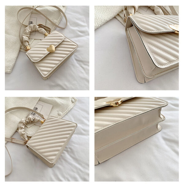 Women Handbags Fashion Chain Shoulder Bags With Love Metal Design - Image 7