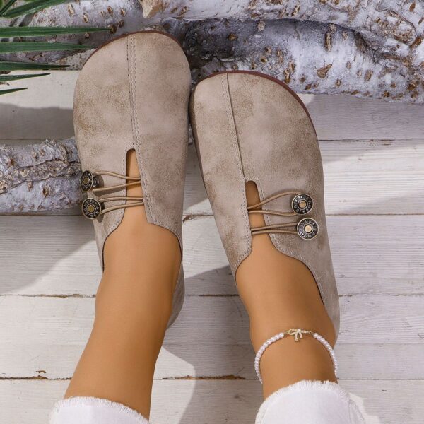 Ins Square Toe Slip-on Sandals Summer Fashion Soft Flat Shoes For Women - Image 3