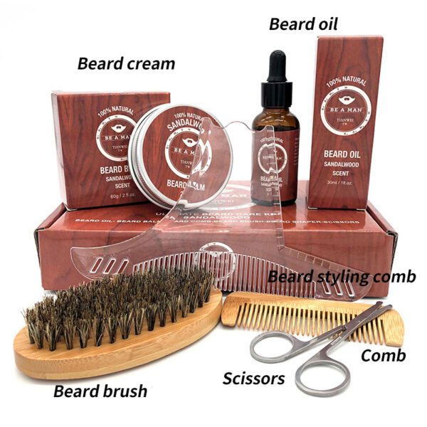 Beard care set Beard oil and beard cream - Image 4