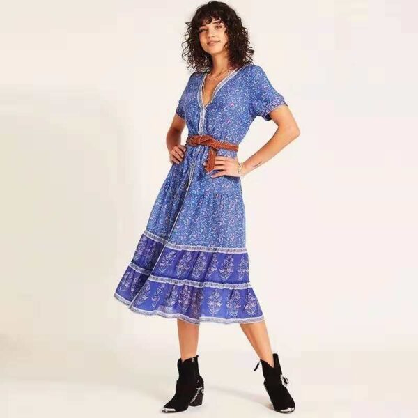 European And American Women's Clothing Dress Bohemian Style - Image 6