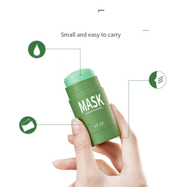 Solid Cleansing Mask Oil Control Shrink Pores To Blackheads Cleansing Green Tea Solid Mask Mud Eggplant Mud Mask - Image 7