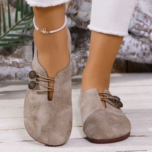 Ins Square Toe Slip-on Sandals Summer Fashion Soft Flat Shoes For Women - Image 2