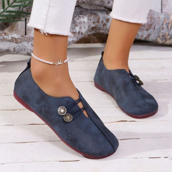 Ins Square Toe Slip-on Sandals Summer Fashion Soft Flat Shoes For Women - Image 4