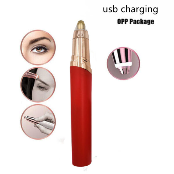Eyebrow Epilator Maquiagem Profissional Completa Trymer Do Brwi Eye Brow Trimmer For Rasoir Visage Femme Make Up Eye Brow Shaper - Image 4