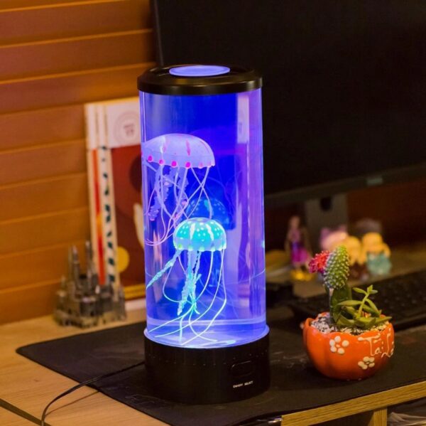 LED Jellyfish Aquarium Lamp Night Light USB Powered - Image 8