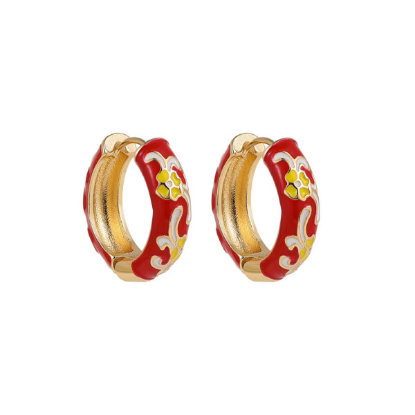 Fashion Simple Colorful Flowers Ear Ring All-matching - Image 10