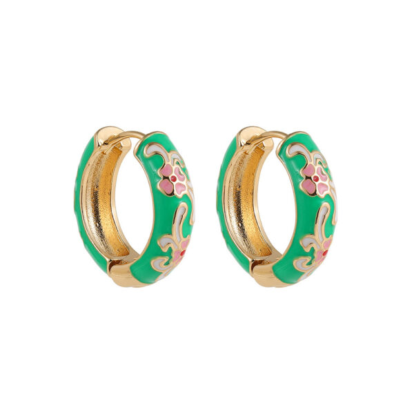 Fashion Simple Colorful Flowers Ear Ring All-matching - Image 5