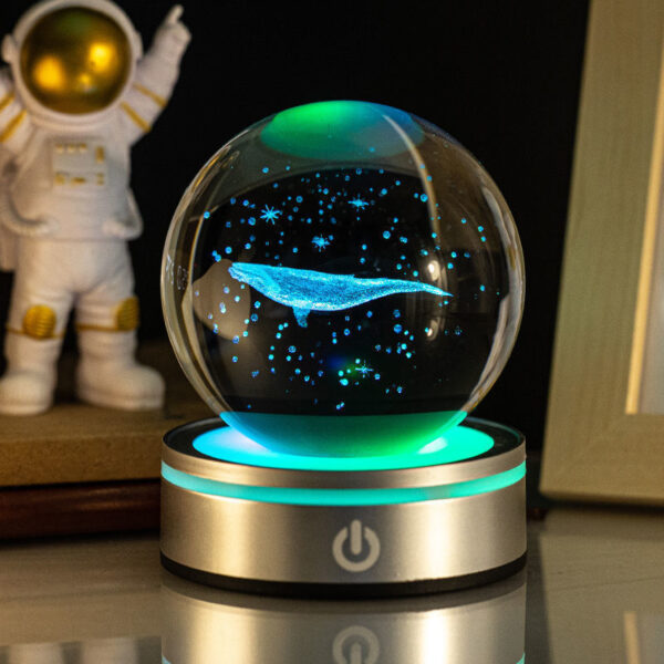 Creative 3D Inner Carving Luminous Crystal Ball Colorful Gradient Small Night Lamp Home Decorations Gifts Selection - Image 6