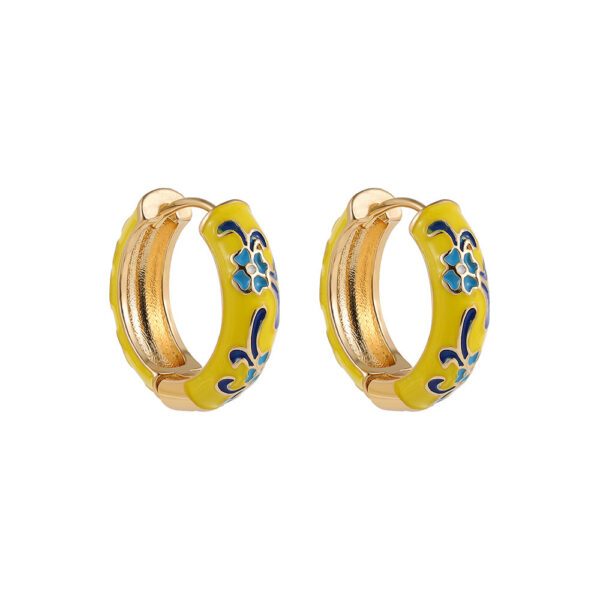 Fashion Simple Colorful Flowers Ear Ring All-matching - Image 9