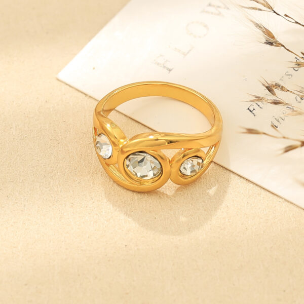 Women's Fashion Diamond Ring Simple - Image 4