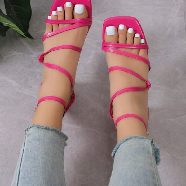 Plus Size Fashion Open Toe Slippers - Image 2