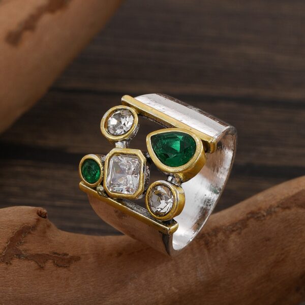 European And American Ladies Ring Retro Simple And Exaggerated Personality - Image 2