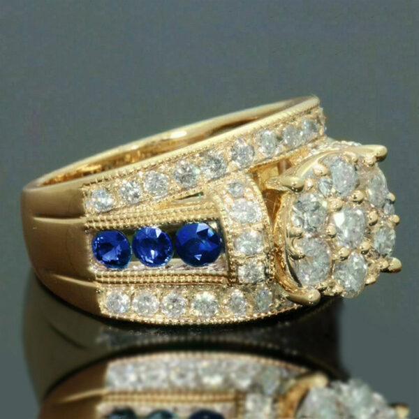 High Luxury Banquet Shiny Ring Fashion Popular Dress Matching Ring - Image 3
