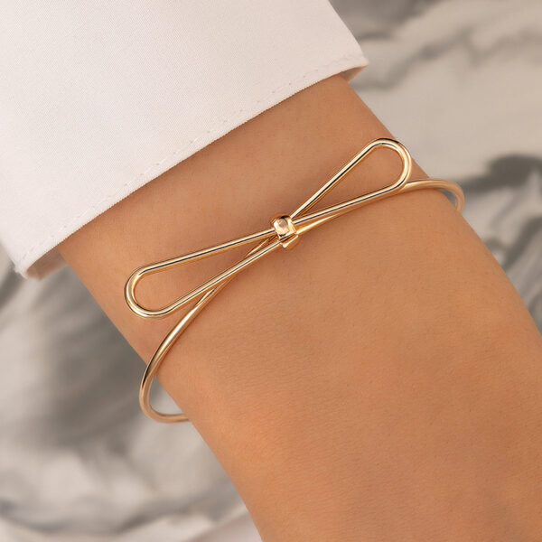 Bow Letter Personality Geometric Irregular Bracelet - Image 6