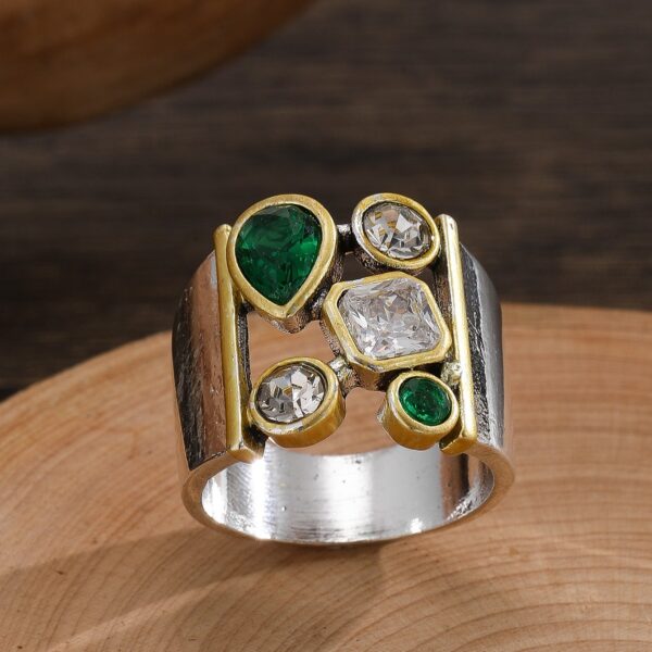 European And American Ladies Ring Retro Simple And Exaggerated Personality - Image 3