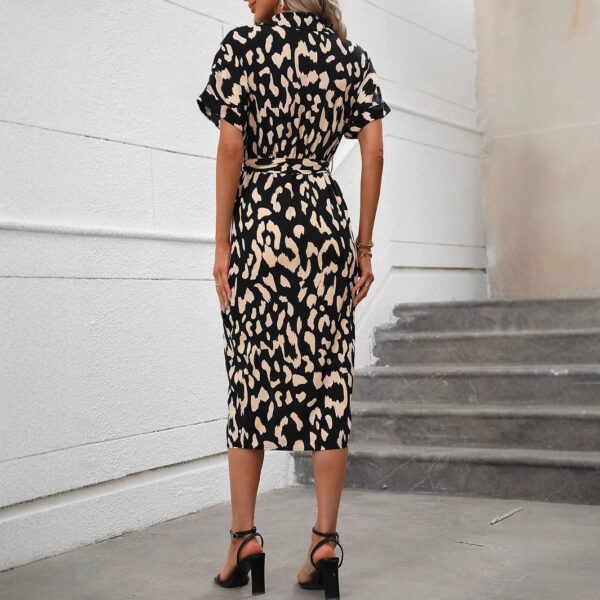 Women's New Leopard Print Dress - Image 5