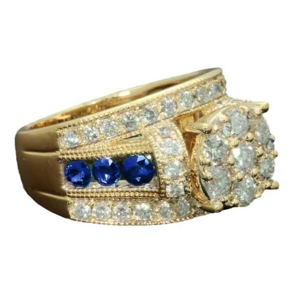 High Luxury Banquet Shiny Ring Fashion Popular Dress Matching Ring - Image 5
