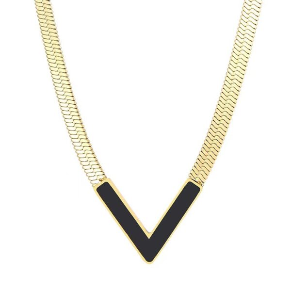 Necklace,stainless Steel,with V Shape ,Only Self-pickup Is Supported, And The Displayed Prices Are All Self-pickup Prices - Image 3
