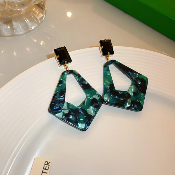 Real Gold Plating Silver Needle Leopard Print Earrings - Image 6