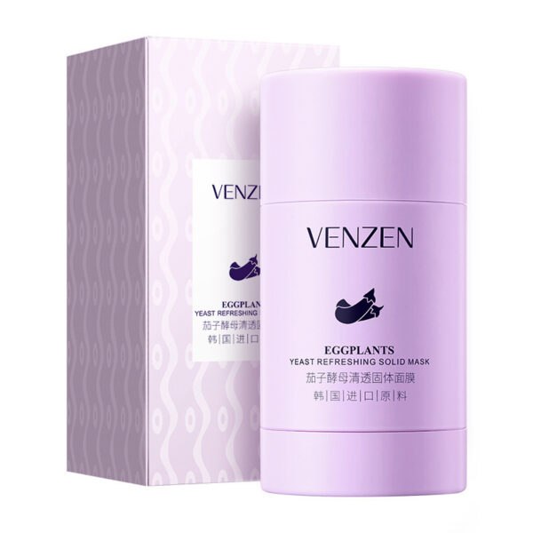 Solid Cleansing Mask Oil Control Shrink Pores To Blackheads Cleansing Green Tea Solid Mask Mud Eggplant Mud Mask - Image 5