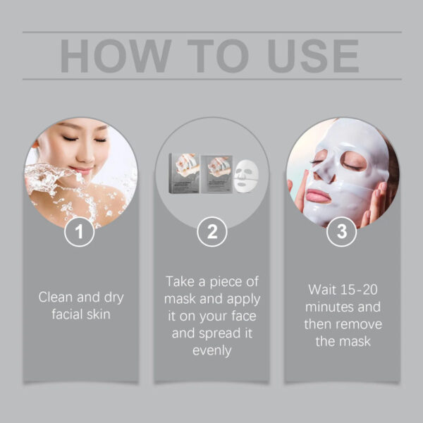 Bio Collagen True Deep Mask, Collagen Mask Overnight, Facial Care Collagen Mask Moisturizing Anti-Aging Mask - Image 3