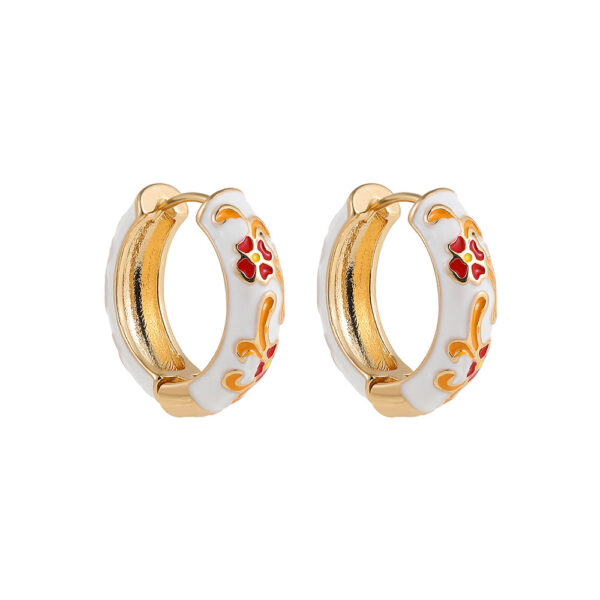 Fashion Simple Colorful Flowers Ear Ring All-matching - Image 4