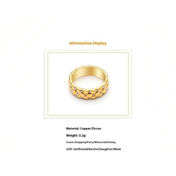 Ins Cold Style Zircon Ring - Image 2
