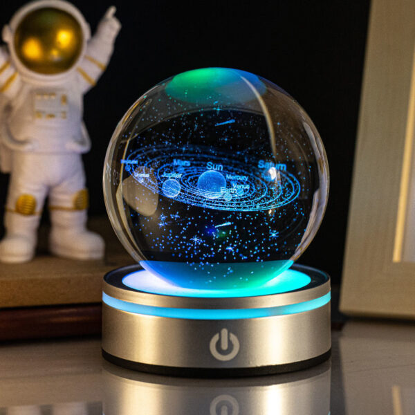 Creative 3D Inner Carving Luminous Crystal Ball Colorful Gradient Small Night Lamp Home Decorations Gifts Selection - Image 9