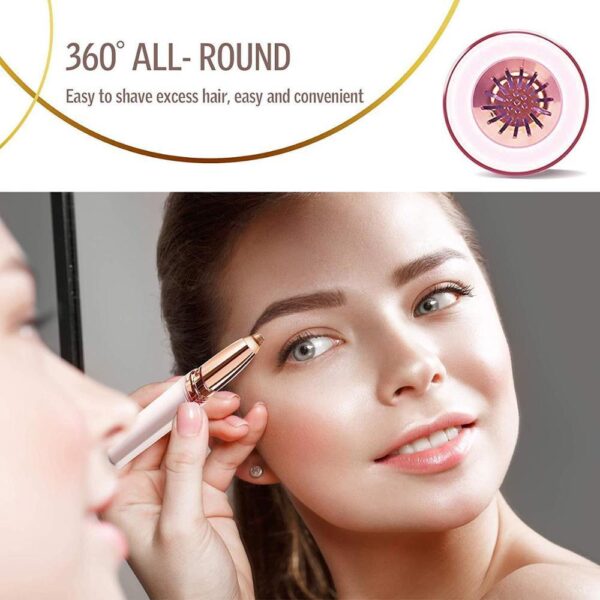 Eyebrow Epilator Maquiagem Profissional Completa Trymer Do Brwi Eye Brow Trimmer For Rasoir Visage Femme Make Up Eye Brow Shaper - Image 5