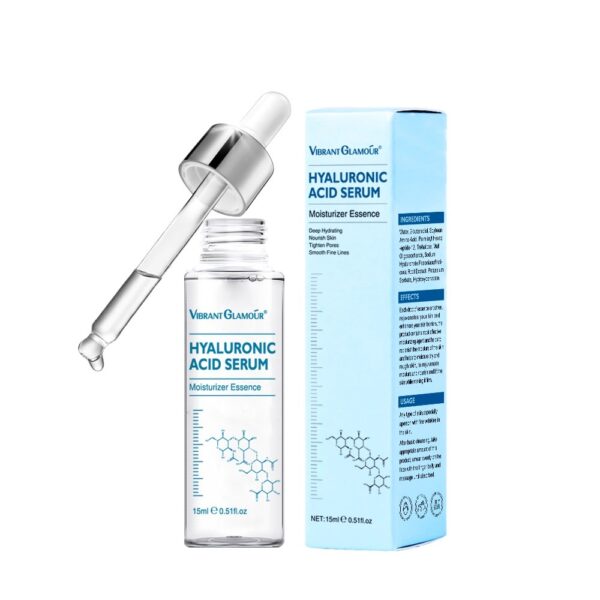 Hyaluronic Acid Face Serum Anti-Aging Shrink Pore Whitening Moisturizing Face Cream Dry Skin Care - Image 4