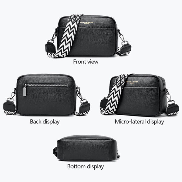Fashion Shoulder Crossbody Bags With Rhombus Embroidered Wide Shoulder Strap Cute Small Square Bag Women - Image 5